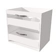 ONDEE - Ensemble caisson + vasque MIXY - 60cm - Blanc - Mélaminé - Livré en kit - vignette