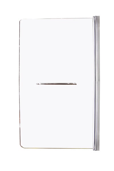 ONDEE - Pare-baignoire ICY - Paroi 85x140x0,5cm - Verre trempé - Finition chromé - large