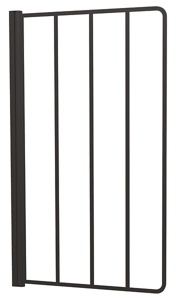 ONDEE - Pare-baignoire VERIA - Paroi 80x140x0,5cm - Verre trempé - Finitions noir mat - large