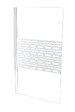 ONDEE - Pare Baignoire CARIBA - 80x140x0,5cm - Verre trempé sérigraphié finition blanc - vignette