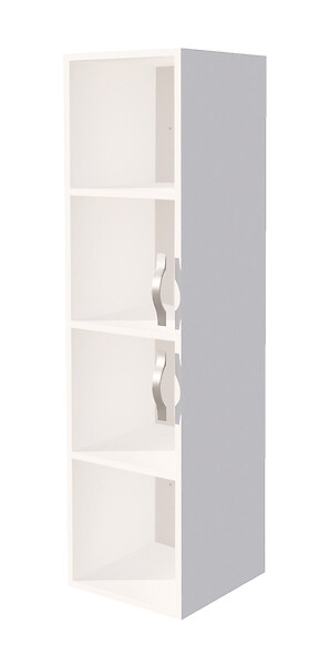 ONDEE - Caisson de colonne de salle de bain MIXY - 30cm - Blanc - Mélaminé - Livré en kit - large