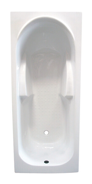 ONDEE - Kit Baignoire rectangulaire 170x70 et tablier motif vague - abs et acryl 3mm - blanc - large