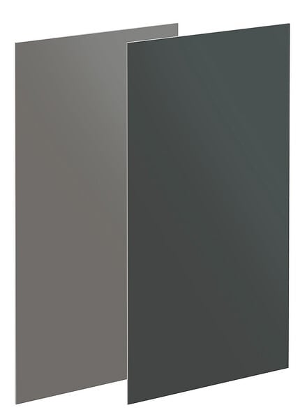 ONDEE - Panneau mural de salle de bain - bicolor - 1,2x2,55m - gris clair et anthracite - large
