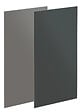 ONDEE - Panneau mural de salle de bain - bicolor - 1,2x2,55m - gris clair et anthracite - vignette