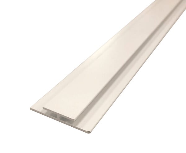 ONDEE - Profilé jonction panneaux muraux - Hauteur 2,55 m - Finition blanc mat - large