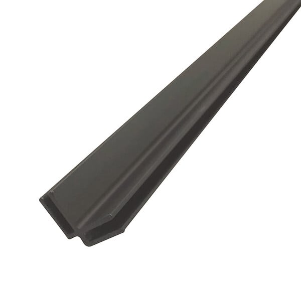 ONDEE - Profilé d'angle panneaux muraux - Hauteur 2,55 m - Finition noir mat - large