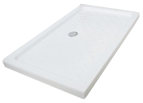 ONDEE - Receveur de douche  de douche CERA 2 - 100 x 80 cm - Céramique blanche - large