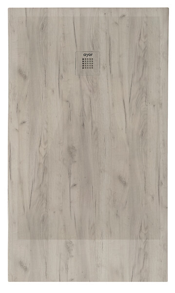 ONDEE - Receveur de douche  NOLA 3 - 80x140x3 - Résine - Nature bois - Bonde - Découpable - large