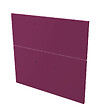 ONDEE - 2 Façades de tiroir MIXY - pour meuble de salle de bain - 60cm - Aubergine - Laqué - vignette