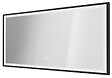 ONDEE - Miroir de salle de bain Éclairant SELENA - Cadre Aluminium Noir - 120 x 60 cm - vignette
