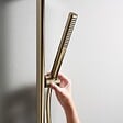 HANSGROHE - Pommeau de douche HANSGROHE Pulsify S 100 EcoSmart bronze brossé - vignette