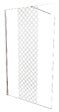 ONDEE - Paroi de douche TAILA - Verre trempé 8mm - Sérigraphie Motif givré - 100x200cm - vignette