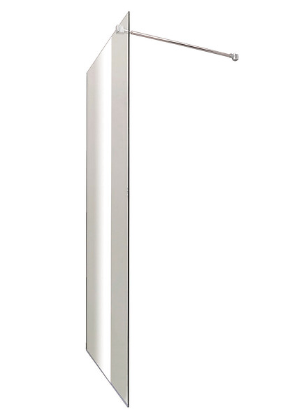 ONDEE - Paroi de douche ITALIENNE - Verre trempé 8mm - Sérigraphie Miroir - 120x200cm - large