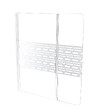 ONDEE - Pare Baignoire CARIBA - 120x140x0,5cm - Verre trempé sérigraphié finition blanc - vignette