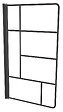 ONDEE - Pare baignoire FABRILIA - 80x140x0,5cm - Verre trempé -  Finitions noir mat - vignette