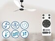 PURLINE - Ventilateur de plafond Réversible  Thermostat Wifi Moteur à courant continu Toits en pente Télécommande Hypersilence Mémoire - vignette