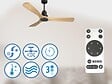 PURLINE - Ventilateur de plafond Réversible  Thermostat Wifi Moteur à courant continu Toits en pente Télécommande Hypersilence Mémoire - vignette