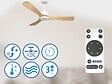 PURLINE - Ventilateur de plafond Réversible  Thermostat Wifi Moteur à courant continu Toits en pente Télécommande Hypersilence Mémoire - vignette