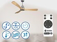 PURLINE - Ventilateur de plafond Réversible  Thermostat Wifi Moteur à courant continu Toits en pente Télécommande Hypersilence Mémoire - vignette