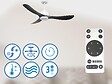 PURLINE - Ventilateur de plafond Réversible  Thermostat Wifi Moteur à courant continu Toits en pente Télécommande Hypersilence Mémoire - vignette