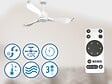 PURLINE - Ventilateur de plafond Réversible  Thermostat Wifi Moteur à courant continu Toits en pente Télécommande Adaptateur 2/3 Lames Hypersilence Mémoire - vignette
