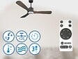PURLINE - Ventilateur de plafond Réversible  Thermostat Dimmable Wifi Moteur à courant continu Toits en pente Télécommande Lumière à trois tons Hypersilence Mémoire - vignette