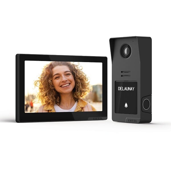 EXTEL - Kit visiophone filaire connecté Digital Connect + coque terracotta - large