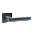 SECURY-T - Poignées de porte sur rosace canon de fusil / anthracite carré - Modèle Fabrizia - vignette