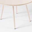 OVIALA - Table basse de jardin ronde en métal ivoire 40 cm - Palavas - vignette