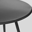 OVIALA - Table basse de jardin ronde en métal gris anthracite 40 cm - Palavas - vignette