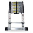 SECURY-T - Echelle télescopique aluminium 13 marches H 5,2 m avec barre stabilisatrice - vignette