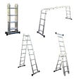 SECURY-T - Échelle Multifonction Pliable 4x4 marches 6 en 1 - 4.6m - 100% aluminium - Avec plateforme échafaudage - vignette