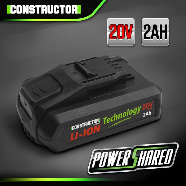 CONSTRUCTOR - Batterie Lithium max 20V - 2Ah - large