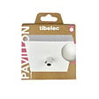 TIBELEC - Pavillon cache-fils carré métal Blanc 100 x 100 mm - vignette