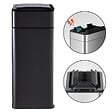 BEYOND BLUE - Poubelle cuisine automatique latérale - Ouverture papillon - Noir mat - 60L - Piles ou batterie - vignette