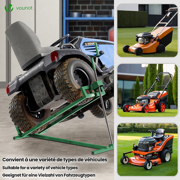 VOUNOT - Leve tracteur Tondeuse Supporte 400 kg max Vert - large
