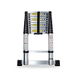 SECURY-T - Echelle télescopique aluminium 13 marches H3,8 m avec barre stabilisatrice - vignette