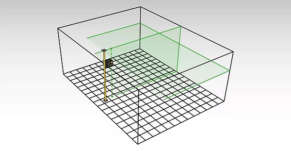 STABILA - Laser lignes croisées et aplomb LAX 500 G, 12-V-System, 7-pcs (EU) STABILA 19984 - large