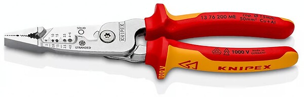 KNIPEX - Pince électrique 5 en 1 Modèle métrique - KINPEX - 13 76 200 ME - large