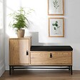 CALICOSY - Banc à Chaussures avec 2 Rangement L100 cm - vignette
