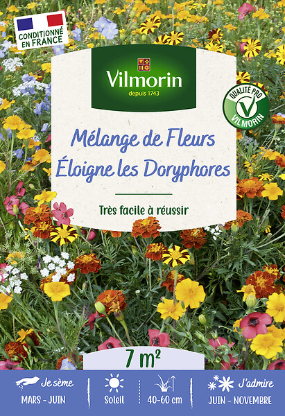 VILMORIN - VILMORIN - Melange de Fleurs Eloigne les Doryphores 7m² - large