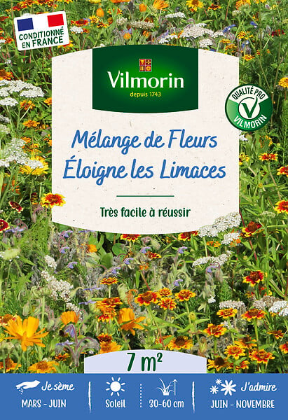 VILMORIN - VILMORIN - Melange de Fleurs Eloigne les Limaces 7m² - large