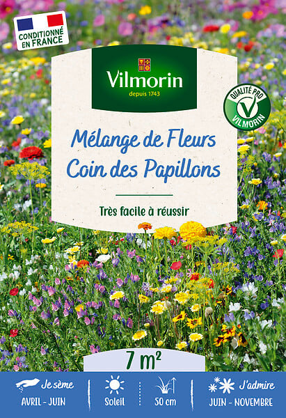 VILMORIN - Mélange de fleurs mellifères Coin des Papillons - 7m² - large