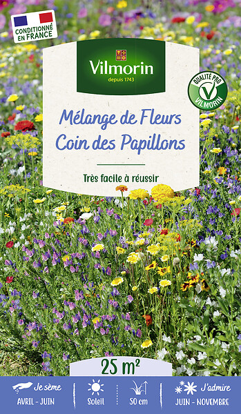 VILMORIN - Mélange de fleurs Coin des Papillons - 25m² - large