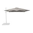 OVIALA - Toile pour parasol déporté 3x3m taupe - Malaga - vignette