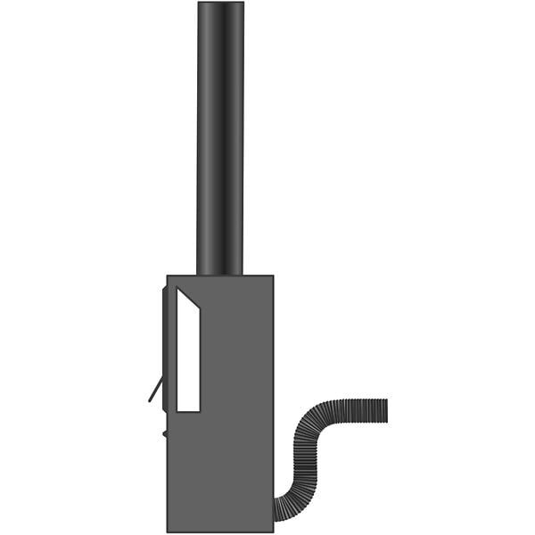 JONCOUX - Flexible de ventilation - longueur 1,5M - diamètre 80 mm - EMB - noir - large