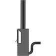 JONCOUX - Flexible de ventilation - longueur 1,5M - diamètre 100 mm - EMB - noir - vignette