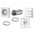 VENTS - Lot Extracteur d'air MF (interrupteur)+ Gaine flexible+ Grille+2 colliers diamètre 100 - vignette