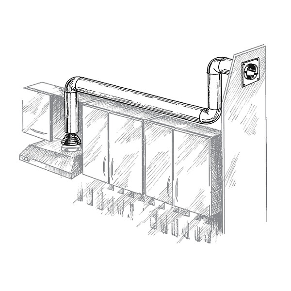 BLAUBERG - Platine de raccordement mural PVC blanc RVP BLAUPLAST - Diamètre (mm): 150 - large