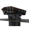 ANJOS - Sortie de toit VMC plastique ANJOS CTP2 | chapeau pour toiture incliné diamètre 160 - Couleur: Ardoise - vignette